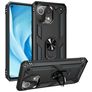 Mobigear Armor Ring Xiaomi Mi 11 Lite Hülle Hardcase Backcover Stoßfest mit Ringhalter - Schwarz