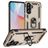Mobigear Armor ring Samsung Galaxy A37 Hülle Hardcase Backcover Stoßfest mit Ringhalter - Gold