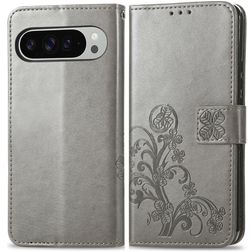 Mobigear Clover Google Pixel 9 Pro XL Klapphülle Portemonnaie - Grau