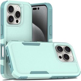 Mobigear Heavy Armor iPhone 16 Pro Hülle Hardcase Backcover Stoßfest - Grün