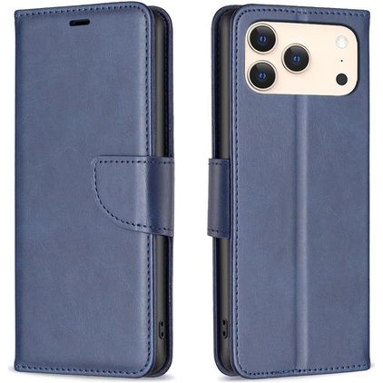 Mobigear Excellent iPhone 18 Pro Max Hülle Klapphülle Geldbörse - Blau