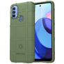 Mobigear Rugged Shield Motorola Moto E20 Hülle Flexibles TPU Backcover Stoßfest - Grün
