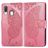 Mobigear Butterfly Samsung Galaxy A40 Hülle Klapphülle Geldbörse - Pink