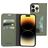 Mobiparts Classic Wallet iPhone 14 Pro Max Hülle Klapphülle Geldbörse - Stone Green