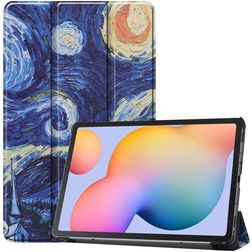 Mobigear Tri-Fold Samsung Galaxy Tab S6 Lite Hülle Klapphülle - The Starry Night