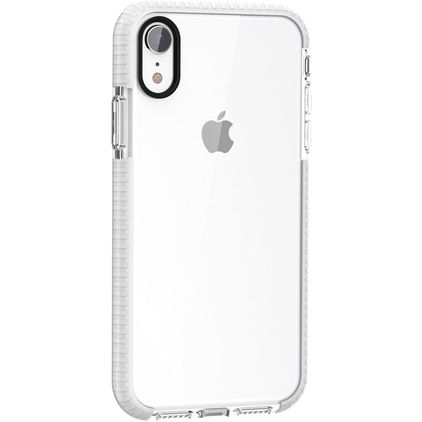 Mobigear Full Bumper iPhone XS Hülle Hardcase Backcover Stoßfest - Weiß / Transparent