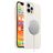 Mobigear Rubber Touch iPhone 12 Pro Silikon MagSafe Hülle Backcover - Weiß