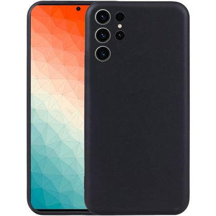 Mobigear Basics Samsung Galaxy S25 Ultra Hülle Flexibles TPU Backcover - Schwarz