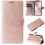 Mobigear Butterfly iPhone 17e Hülle Klapphülle Geldbörse - Roségold