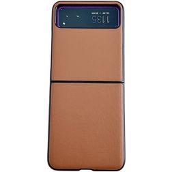 Mobigear Excellent Motorola Razr 40 Hülle Hardcase Backcover - Braun