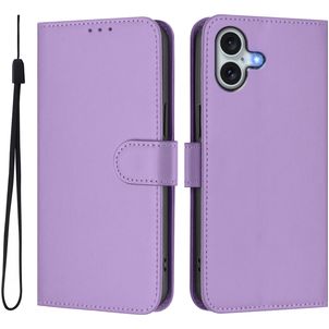 Mobigear Urban Wallet iPhone 16 Plus Hülle Klapphülle Geldbörse - Lila