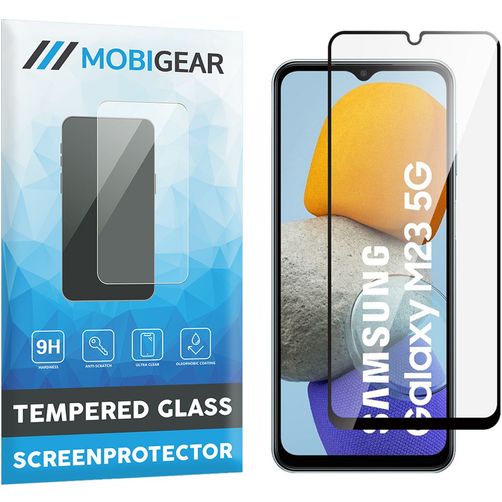 Mobigear Premium Samsung Galaxy M23 Panzerglas Gehärtetes Glas Displayschutz - Hüllenfreundlich - Schwarz