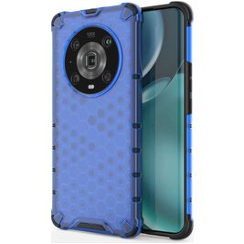 Mobigear Honeycomb HONOR Magic 4 Pro Hülle Hardcase Backcover Stoßfest - Blau