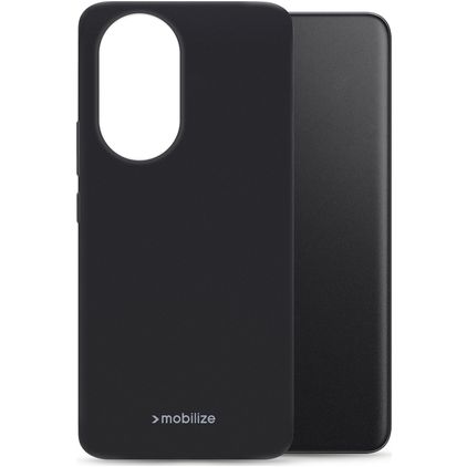Mobilize Rubber Gelly HONOR 200 Hülle Flexibles TPU Backcover - Schwarz