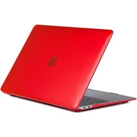 Mobigear Glossy MacBook Air 13 Zoll (2018-2020) Hardcase Hülle MacBook Case - Rot - Model A1932 / A2179 / A2337