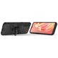 Mobigear Armor Ring OPPO A91 Hülle Hardcase Backcover Stoßfest mit Ringhalter - Schwarz
