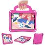 Mobigear Football iPad Air 11 Zoll (2026) Hülle EVA Schaum Backcover + Schulterträger + Ständer - Magenta