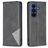 Mobigear Rhombus Slim Samsung Galaxy S26 FE Hülle Klapphülle - Schwarz