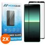Mobigear Premium Sony Xperia 10 II Panzerglas Gehärtetes Glas Displayschutz - Hüllenfreundlich - Schwarz (2er Pack)