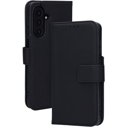 Mobiparts Wallet Samsung Galaxy A17 Hülle Echtes Leder Klapphülle Geldbörse - Schwarz