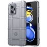 Mobigear Rugged Shield POCO X4 GT Hülle Flexibles TPU Backcover Stoßfest - Grau
