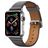 Mobigear Roma Leder Apple Watch Armband Dornschließe - 49/46/45/44 mm - Grau