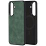 Mobiparts Classic Samsung Galaxy A57 MagSafe Hülle TPU,Kunstleder Backcover - Emerald Green