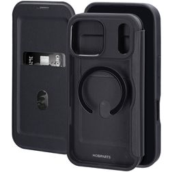 Mobiparts Shield Line iPhone 18 Pro Max MagSafe Hülle Klapphülle - Schwarz