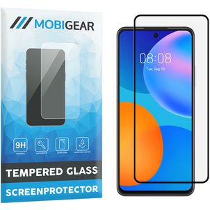 Mobigear Premium Huawei P Smart (2021) Panzerglas Gehärtetes Glas Displayschutz - Hüllenfreundlich - Schwarz