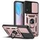 Mobigear Armor Ring Cam Slide Vivo Y21s Hülle Hardcase Backcover Stoßfest mit Ringhalter und Kamera Slider - Roségold