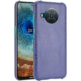 Mobigear Croco Nokia X10 Hülle Hardcase Backcover - Blau Mobigear Croco Nokia X10 Hülle Hardcase Backcover - Blau