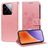 Mobigear Flowers Xiaomi 15 Hülle Klapphülle Geldbörse - Roségold