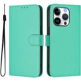 Mobigear Urban Wallet iPhone 16 Pro Hülle Klapphülle Geldbörse - Grün