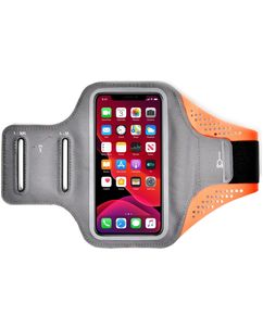Mobigear Easy Fit Handyhalterung Joggen Neopren Sporthülle Sportarmband - Large - Orange