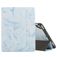 Mobigear Tri-Fold Marble iPad 6 (2018) Hülle Klapphülle + Stifthalter - Blau