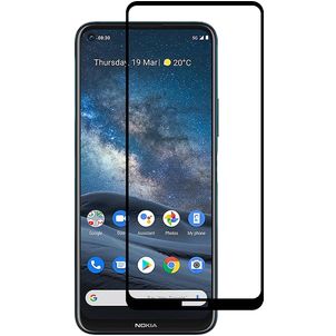 Mobigear Premium Nokia 8.3 Panzerglas Gehärtetes Glas Displayschutz - Hüllenfreundlich - Schwarz