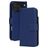 Mobiparts Wallet iPhone 17 Pro Max MagSafe Hülle Echtes Leder Klapphülle Geldbörse - Blau