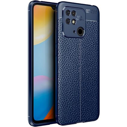Mobigear Luxury Xiaomi Redmi 10C Hülle Flexibles TPU Backcover - Blau