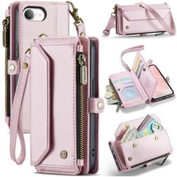 CaseMe C36 iPhone 17e Hülle Klapphülle Geldbörse - Pink