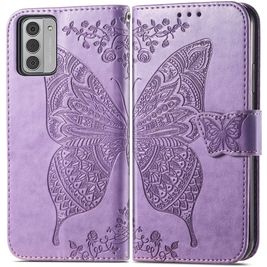 Mobigear Butterfly Nokia G42 Hülle Klapphülle Geldbörse - Lila