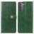 Mobigear Snap Button Samsung Galaxy S21 Plus Hülle Klapphülle Geldbörse - Grün