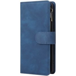 Mobigear Zipper Samsung Galaxy A51 Hülle Klapphülle Geldbörse - Blau Mobigear Zipper Samsung Galaxy A51 Hülle Klapphülle Geldbörse - Blau