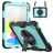 Mobigear SureGrip Xtreme iPad 11 (2025) Hülle Kunststoff,Silikon Backcover + Schulterträger + Ständer - Schwarz / Blau