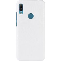 Mobigear Croco Huawei Y6 (2019) Hülle Hardcase Backcover - Weiß