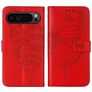 Mobigear Butterfly Google Pixel 9 Pro Hülle Klapphülle Geldbörse - Rot