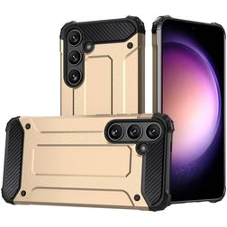 Mobigear Outdoor Samsung Galaxy S24 Hülle Hardcase Backcover Stoßfest - Gold