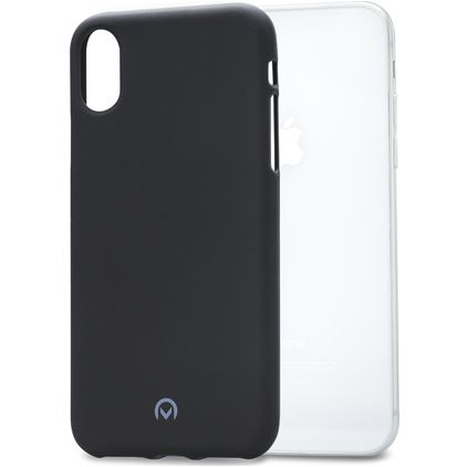 Mobilize Gelly iPhone XS Hülle Flexibles TPU Backcover - Schwarz