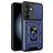 Mobigear Armor Ring Cam Slide Samsung Galaxy S24 FE Hülle Hardcase Backcover Stoßfest mit Ringhalter und Kamera Slider - Blau