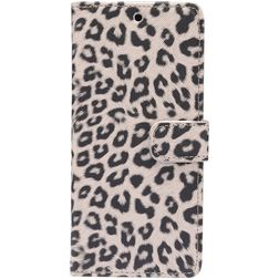 Mobigear Leopard Samsung Galaxy S21 Hülle Klapphülle Geldbörse - Braun
