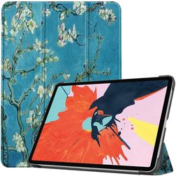Mobigear Tri-Fold iPad Air 5 (2022) Hülle Klapphülle - Mandelblüten